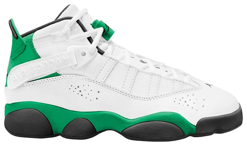 Jordan Boys Jordan 6 Rings - Boys' Grade School Basketball Shoes Lucky Green/Black/White Size 05.5