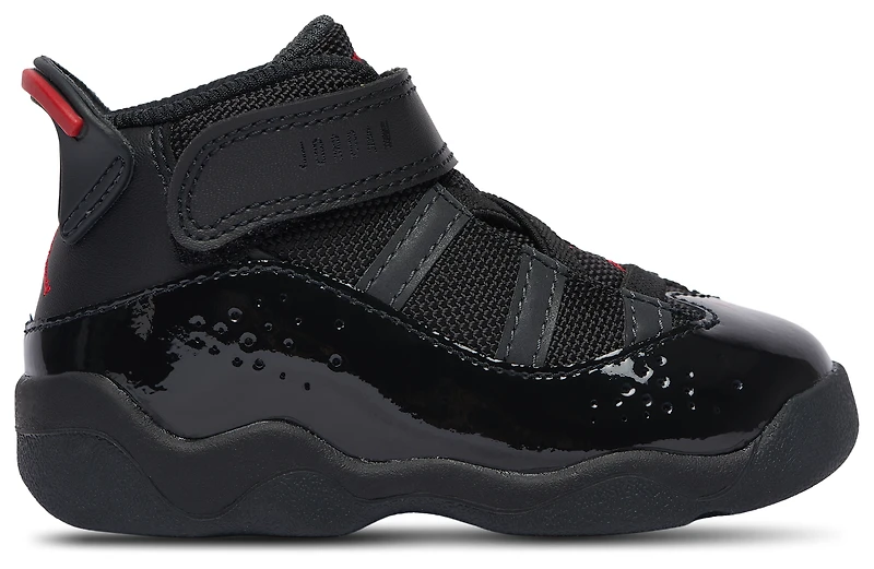Jordan Boys 6 Rings - Boys' Toddler Basketball Shoes Black/Fire Red/Anthracite