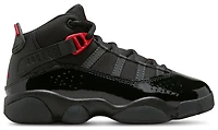 Jordan Boys 6 Rings - Boys' Preschool Basketball Shoes Black/Fire Red/Anthracite