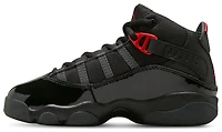 Jordan Boys 6 Rings - Boys' Preschool Basketball Shoes Black/Fire Red/Anthracite