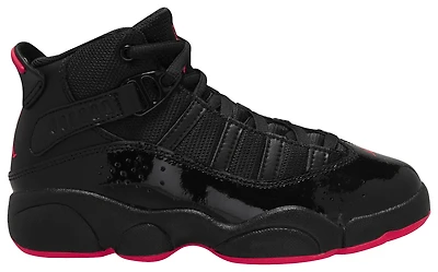 Jordan Boys 6 Rings - Boys' Preschool Basketball Shoes Black/Red