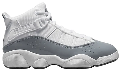Jordan Boys 6 Rings - Boys' Preschool Basketball Shoes White/White/Cool Grey