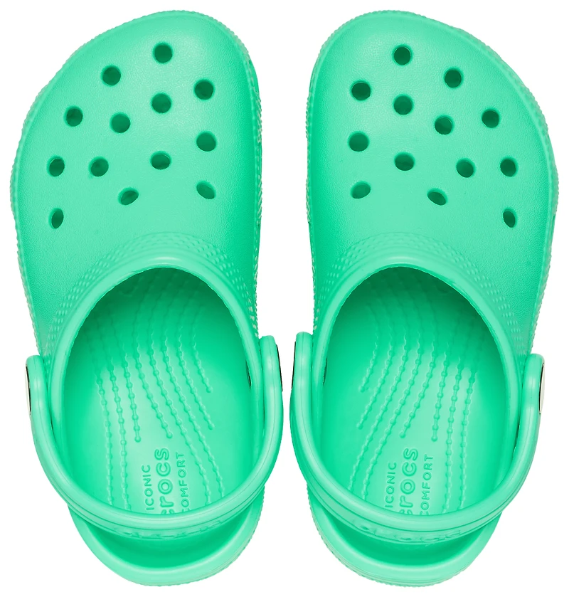 Crocs Girls Classic Clogs - Girls' Toddler Shoes Green/Green