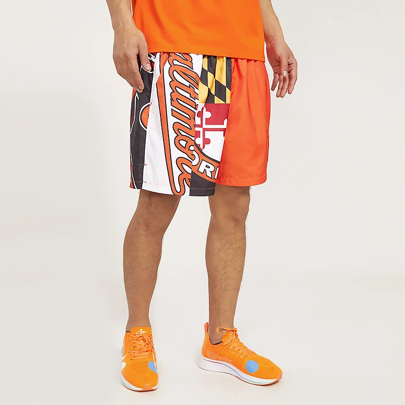 Pro Standard Orioles Mash Woven Shorts - Men's