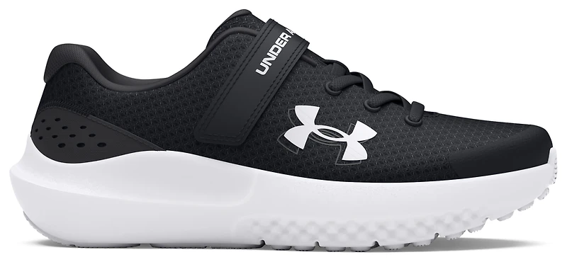Under Armour Boys Surge 4 - Boys' Preschool Running Shoes Black/White/Anthracite