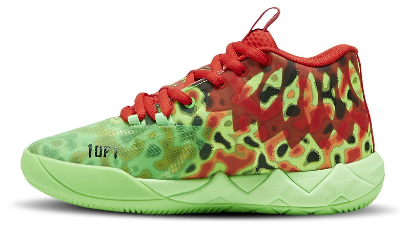 PUMA Boys Lamelo Ball MB.01 Thermal - Boys' Grade School Basketball Shoes Green/Red