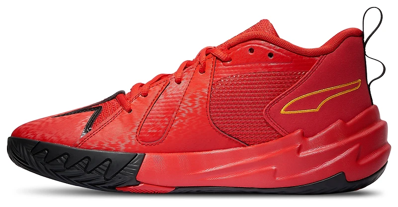 PUMA Boys Scoot Henderson Zeros Retro Portland - Boys' Grade School Basketball Shoes Red/Yellow/Black