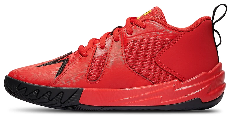 PUMA Boys Scoot Henderson PUMA Scoot Zeros Retro Portland - Boys' Preschool Basketball Shoes Black/Yellow/Red Size 11.0