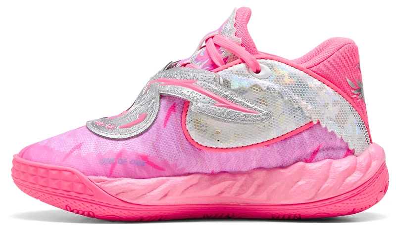 PUMA Boys Lamelo Ball MB.05 World Tour - Boys' Preschool Basketball Shoes Pink/Silver