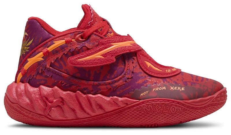 PUMA Boys Lamelo Ball MB.05 Crowd Surf - Boys' Preschool Shoes Magenta Gleam/Red/Fluorescent Orange