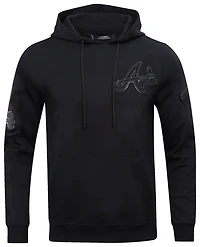 Pro Standard BRAVES TRIPLE BLACK DK PO HOODIE - Men's