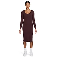 Nike NSW Chill Knit Long Sleeve Midi Dress - Women's
