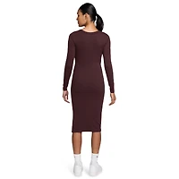 Nike NSW Chill Knit Long Sleeve Midi Dress - Women's
