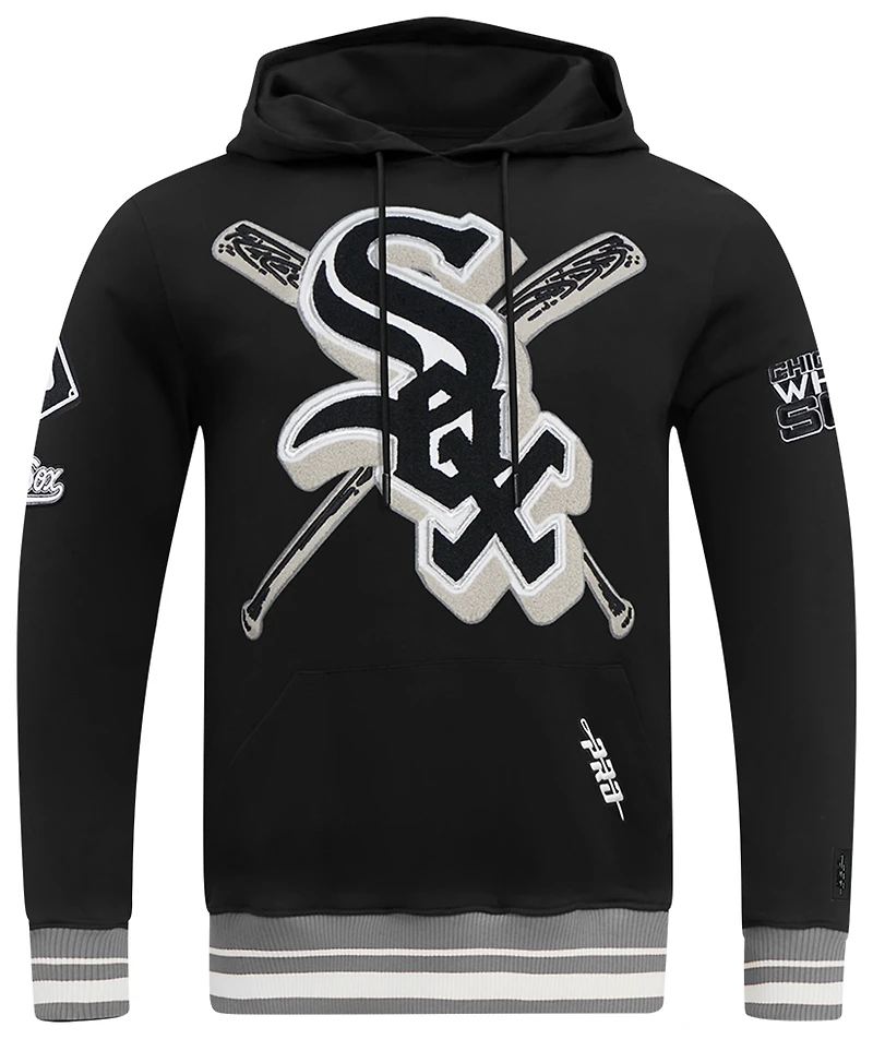Pro Standard WHITE SOX MASH UP RIB FLC PO HOODIE - Men's