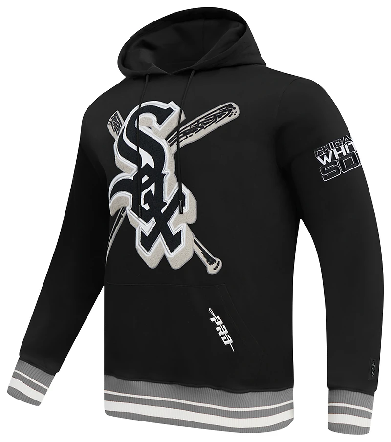 Pro Standard WHITE SOX MASH UP RIB FLC PO HOODIE - Men's