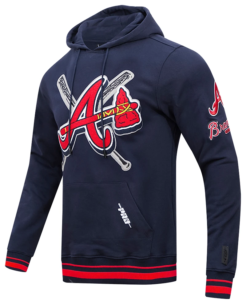 Pro Standard BRAVES MASH UP RIB FLC PO HOODIE - Men's