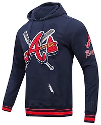 Pro Standard BRAVES MASH UP RIB FLC PO HOODIE - Men's