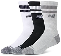 New Balance Cushion 3 Stripes Crew Socks Pack - Adult