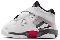 Jordan Girls Retro 8 - Girls' Toddler Basketball Shoes White/Black/True Red