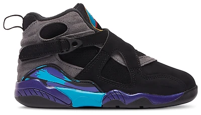 Jordan Boys Jordan Retro 8 - Boys' Preschool Basketball Shoes Black/True Red/Iron Grey Size 03.0