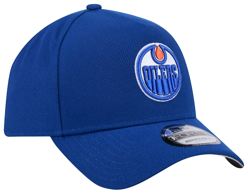 New Era Oilers 9Forty A-Frame Primary Cap  - Adult