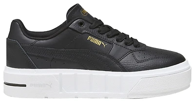 Puma Girls Cali Court Leather - Girls' Grade School Basketball Shoes Black/Puma White