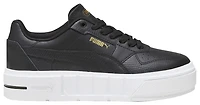 Puma Girls Cali Court Leather - Girls' Grade School Basketball Shoes Black/Puma White