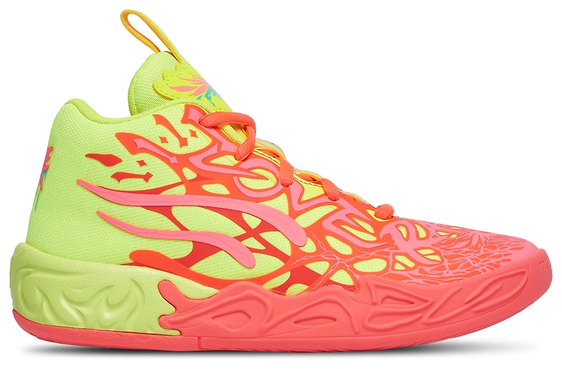 PUMA Boys Lamelo Ball PUMA x Lamelo Ball MB.04 1Love - Boys' Preschool Basketball Shoes Pink Alert/Yellow Alert Size 11.0