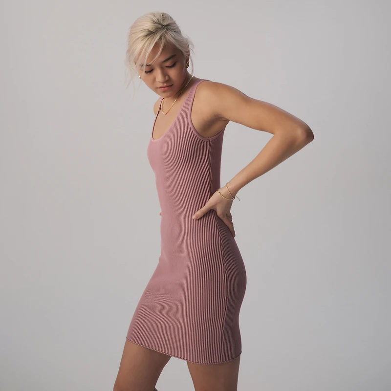 Cozi Perfect Rib Knit Tank Dress - Women's