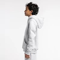 New Balance Boys Classic Fleece Hoodie - Boys' Grade School Grey Heather/White