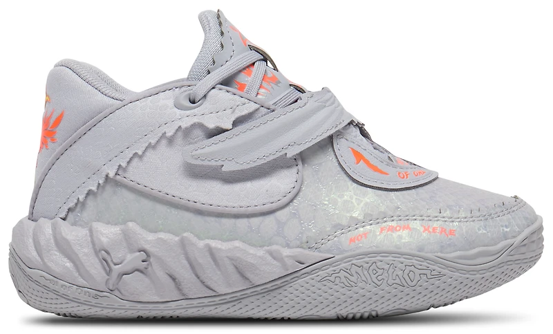 PUMA Boys Lamelo Ball MB.05 Metallic - Boys' Preschool Shoes Yellow Alert/Vibrant Silver/Glowing Red