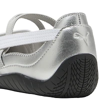 PUMA Girls Speedcat Ballet - Girls' Grade School Shoes Metallic Ash Grey/Puma White