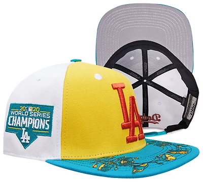 Pro Standard Dodgers State Flower Brim Wool Snapback - Adult