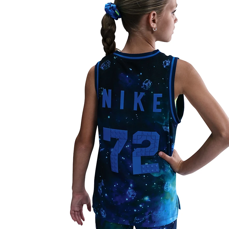 Nike Boys Dri-FIT COB Jersey Tank Ouch - Boys' Grade School Brave Blue/Cobalt Blaze
