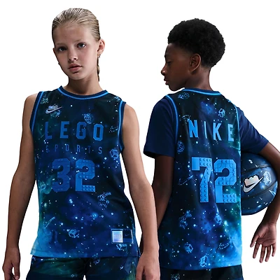 Nike Boys Dri-FIT COB Jersey Tank Ouch - Boys' Grade School Brave Blue/Cobalt Blaze