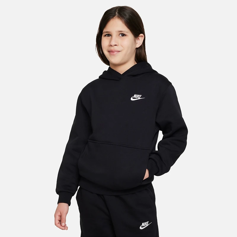 Nike NSW Club LBR Fleece Hoodie  - Boys' Grade School
