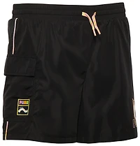 PUMA Girls x Squishmallows Woven Cargo Shorts - Girls' Grade School Gold/Black