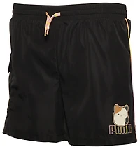 PUMA Girls x Squishmallows Woven Cargo Shorts - Girls' Grade School Gold/Black