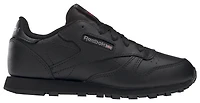Reebok Boys Reebok Classic Leather - Boys' Preschool Shoes Black/Black Size 03.0