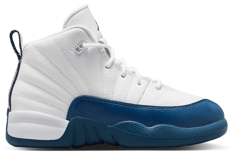 Jordan Boys Retro 12 - Boys' Preschool Shoes French Blue/Metallic Silver/White