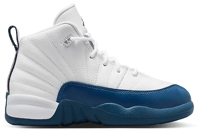 Jordan Boys Retro 12 - Boys' Preschool Shoes French Blue/Metallic Silver/White
