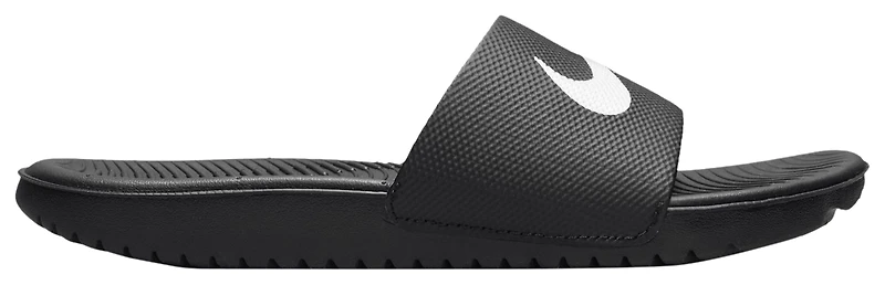 Nike Boys Nike Kawa Slides - Boys' Preschool Shoes Black/White Size 11.0