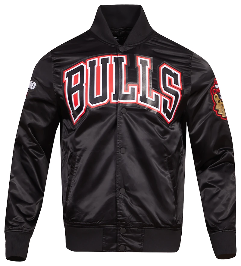 Pro Standard Bulls Tonal Satin Jacket - Men's