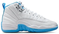 Jordan Boys Retro 12 - Boys' Grade School Basketball Shoes White/University Blue