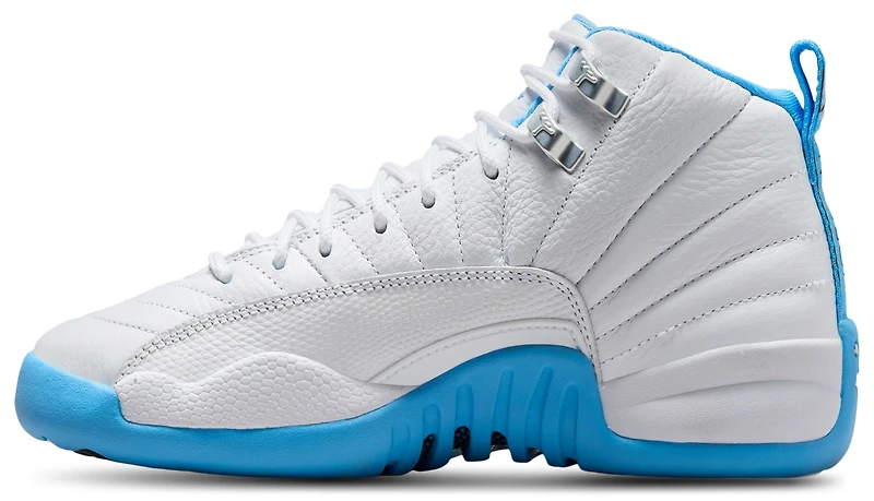 Jordan Boys Retro 12 - Boys' Grade School Basketball Shoes White/University Blue