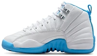 Jordan Boys Retro 12 - Boys' Grade School Basketball Shoes White/University Blue