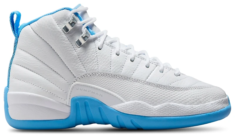 Jordan Boys Retro 12 - Boys' Grade School Basketball Shoes White/University Blue