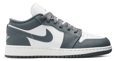 Jordan Boys Jordan AJ 1 Low - Boys' Grade School Basketball Shoes Summit White/Iron Grey Size 04.0