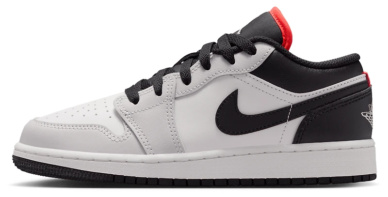 Jordan Boys AJ 1 Low - Boys' Grade School Basketball Shoes Black/Black/Summit White