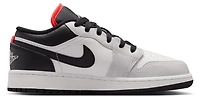 Jordan Boys AJ 1 Low - Boys' Grade School Basketball Shoes Black/Black/Summit White